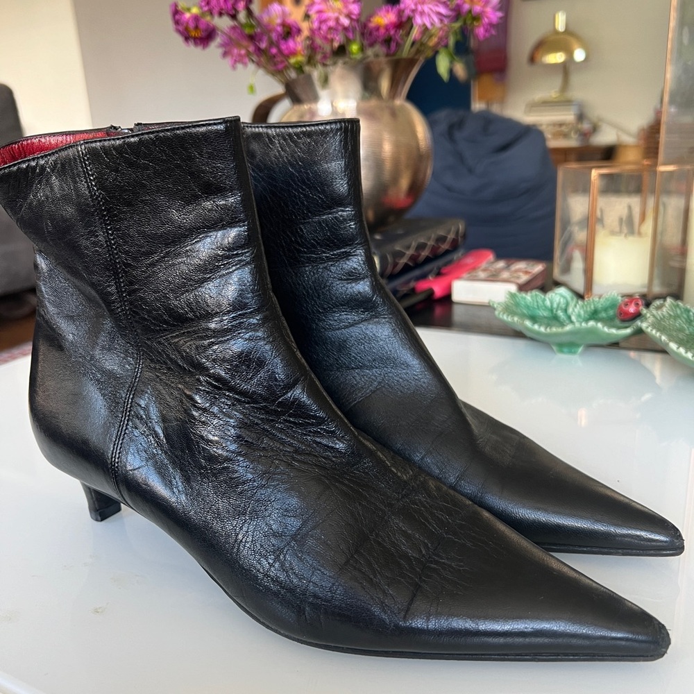 Italian boots with heel